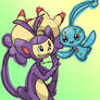 Ambipom and Manaphy