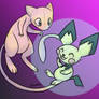 Mew and Pichu