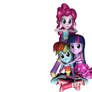 Pinkiepie TwilightSparkle RainbowDash (EQG SFM)