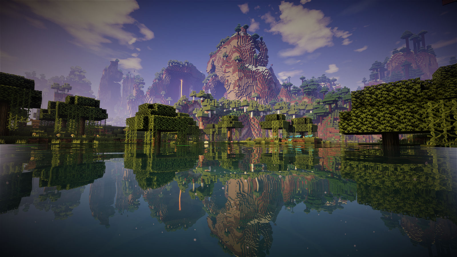Minecraft Swqmp Minecraft Swamp Mountains HD Wallpaper by 23pies on DeviantArt