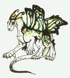 Dragon With Butterfly Wings