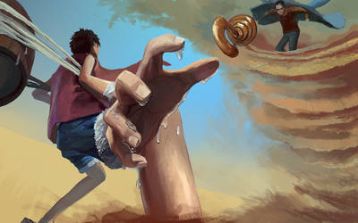 luffy VS Sir Crocodile