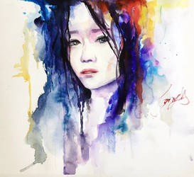 watercolor portrait