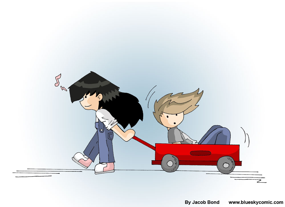 Blue Sky: Kid Mai and Atsumori by jmbond01