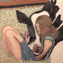 A Cow And Her Girl