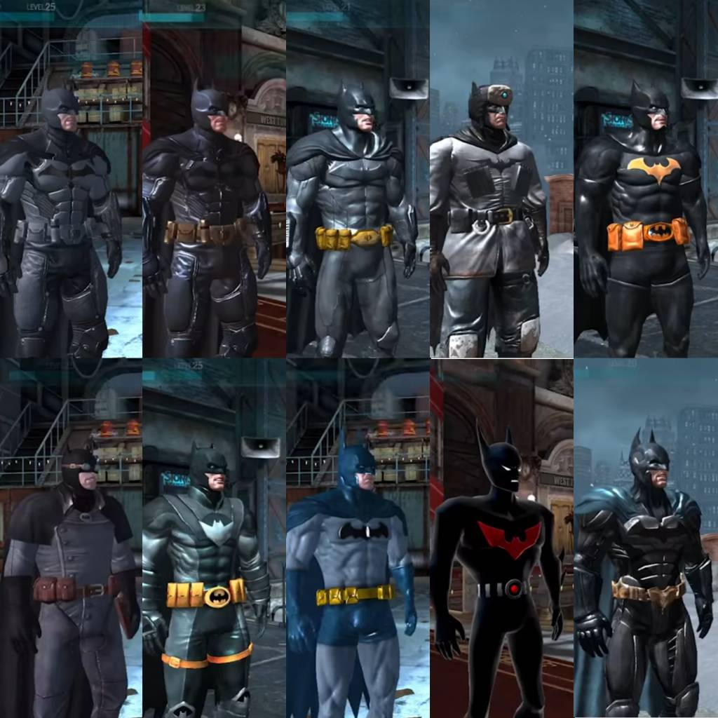 Arkham Origins Mobile Game Batman skins by dckakarott on DeviantArt