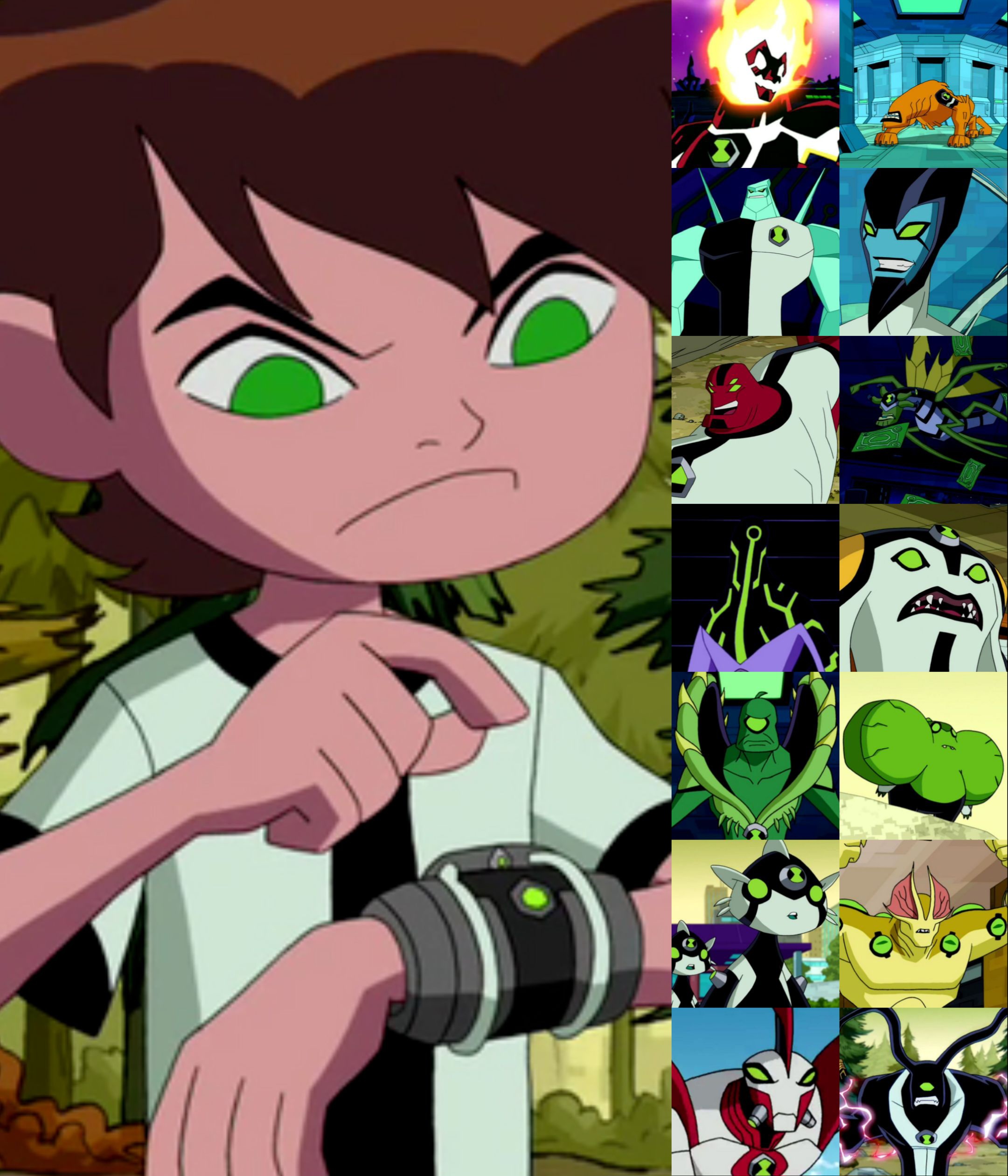 Ben 10 Omniverse - All Alien Transformations [1080p] 