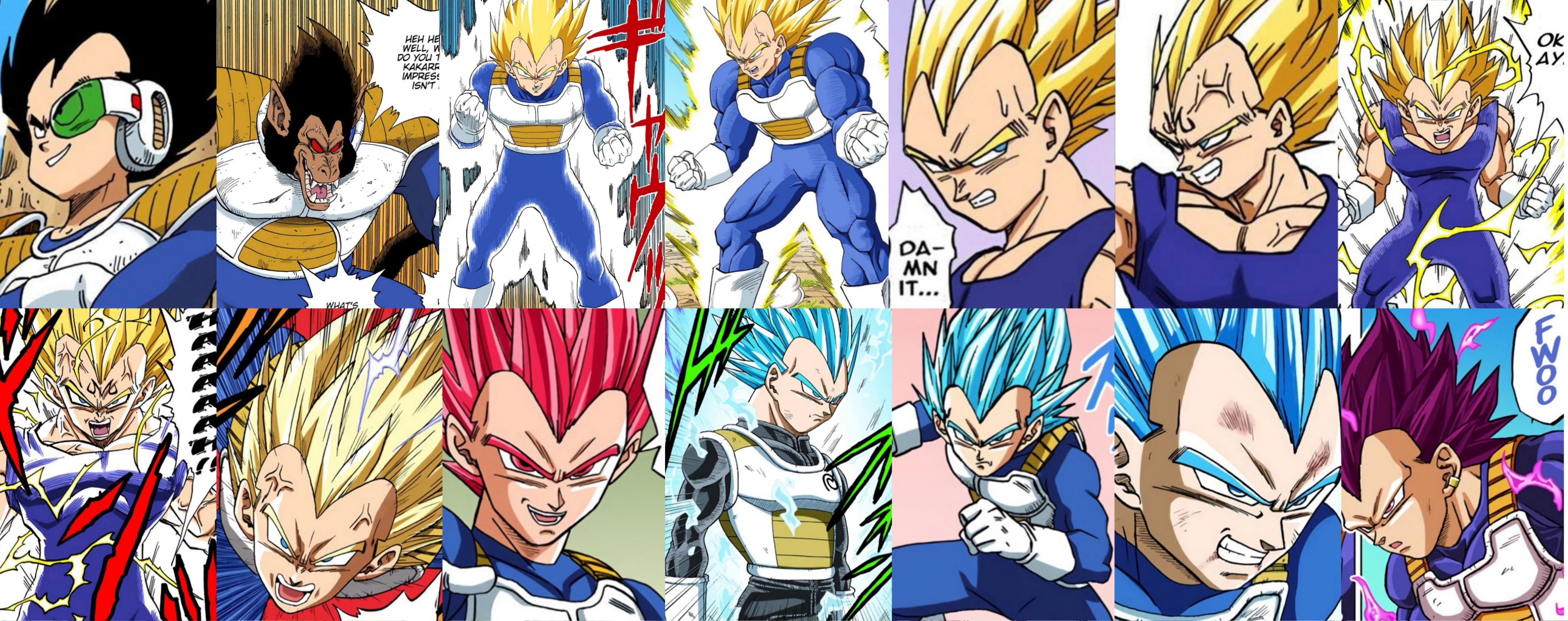 Vegeta S Forms Manga By Dckakarott On DeviantArt