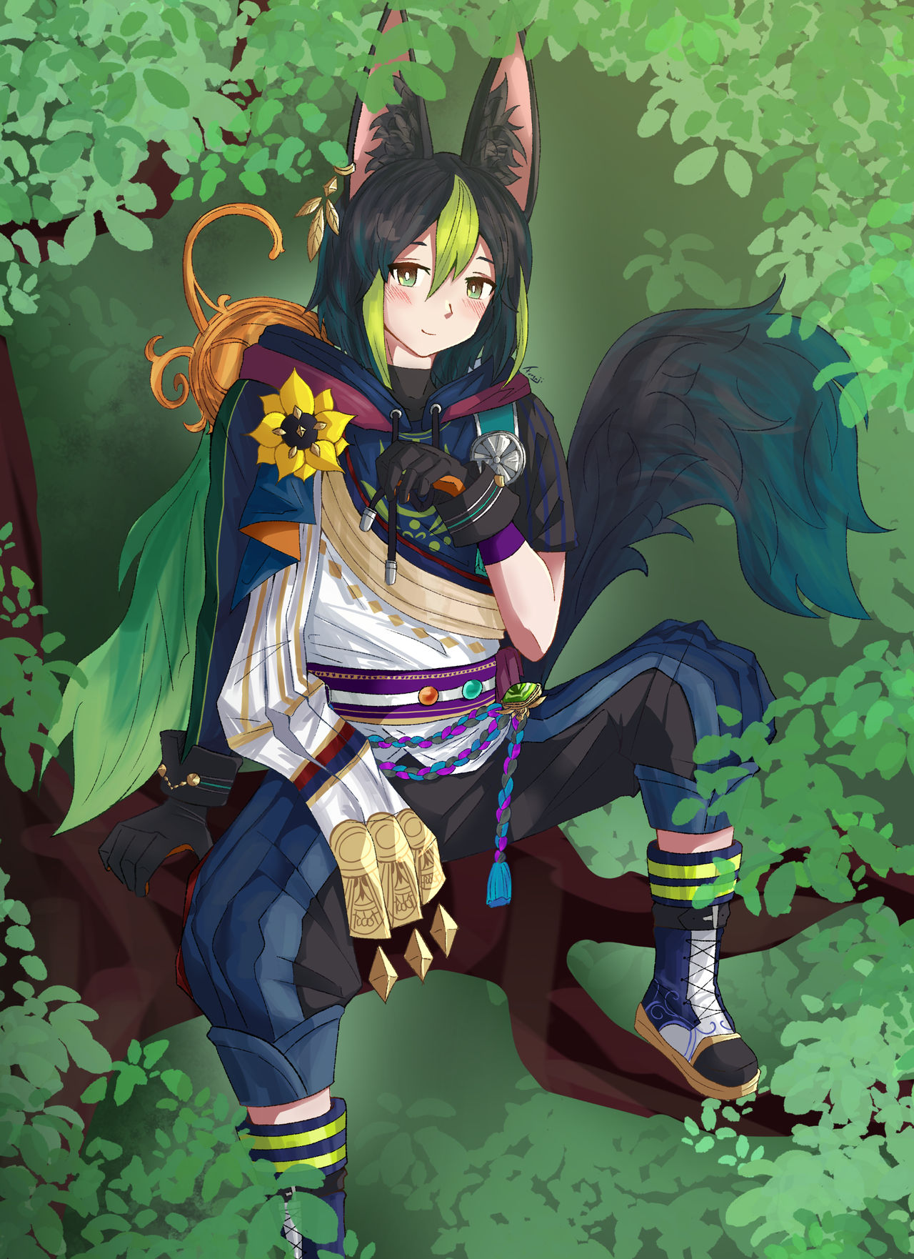 Genshin Impact Tighnari fanart by Furenji8 on DeviantArt
