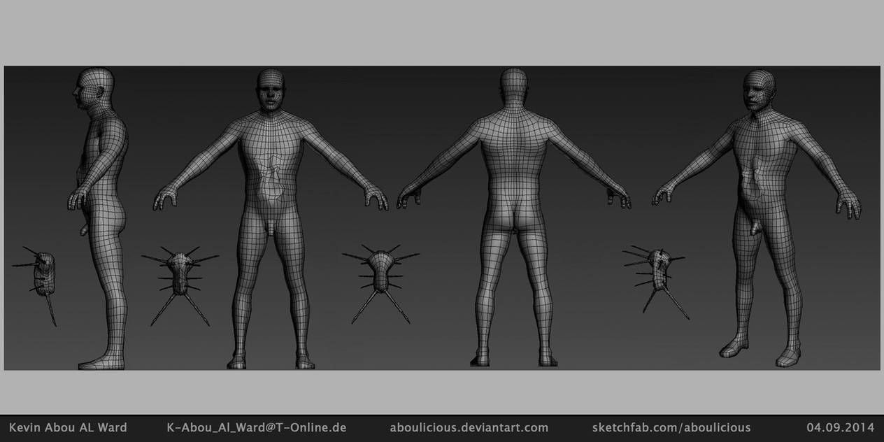Hand Control Chest Exploding Creature Chest Explode Male Character LP Render by Aboulicious on DeviantArt