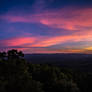 Vibrant Sunset overtop the Georgia Mountains