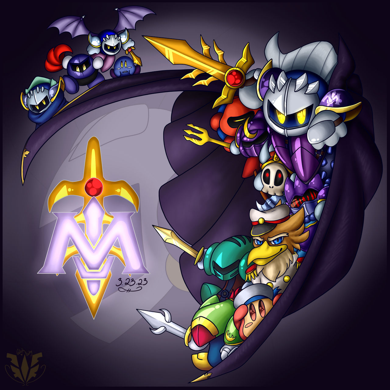 3.23.23 Meta Knight by HideakiArchives on DeviantArt