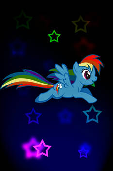 Rainbow Dash iPod/iPhone Wallpaper