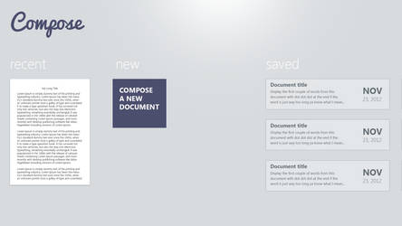 Compose Windows 8 App Design