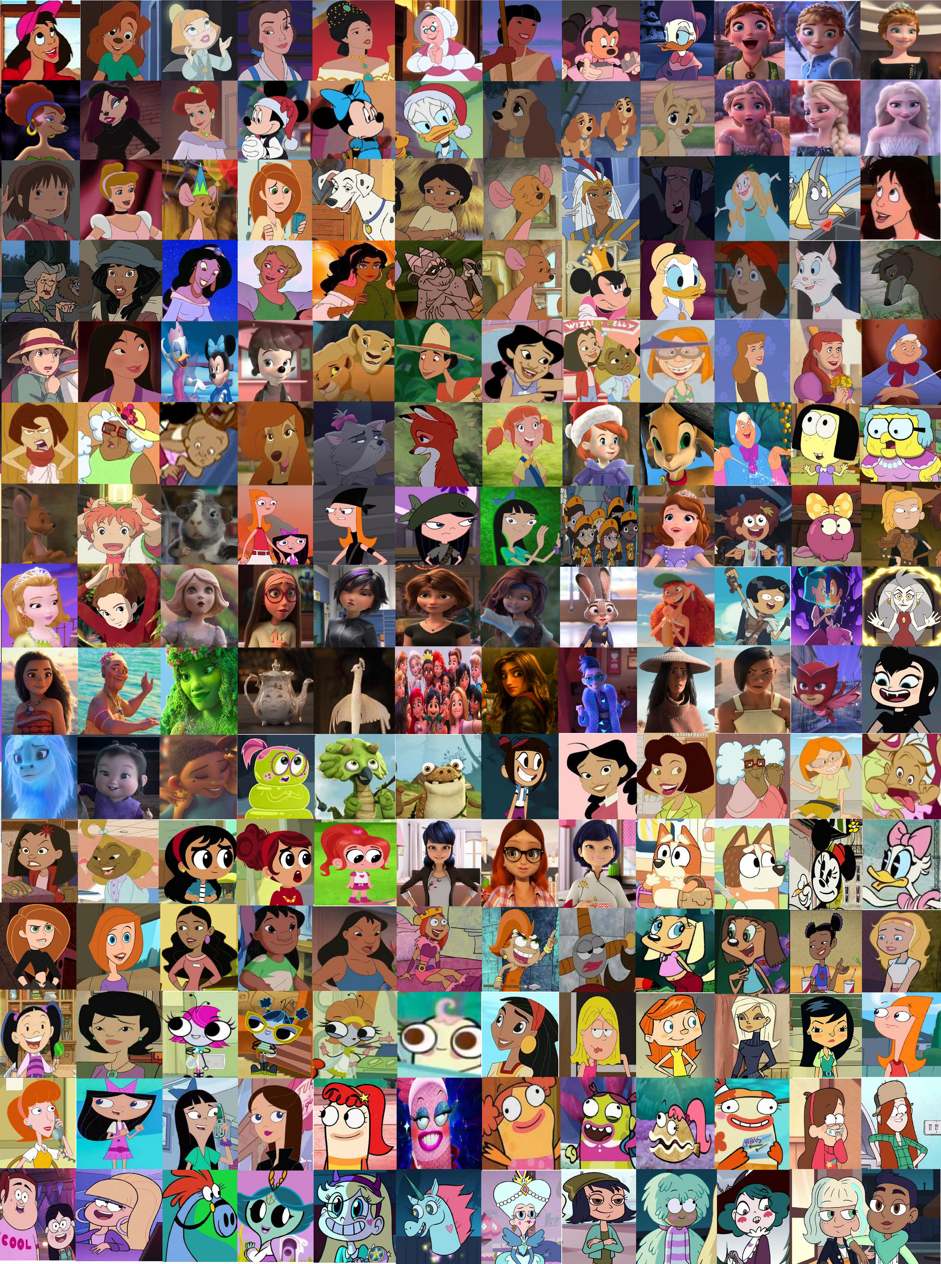 Disney Animated Heroines 2 by Blossomgutz on DeviantArt