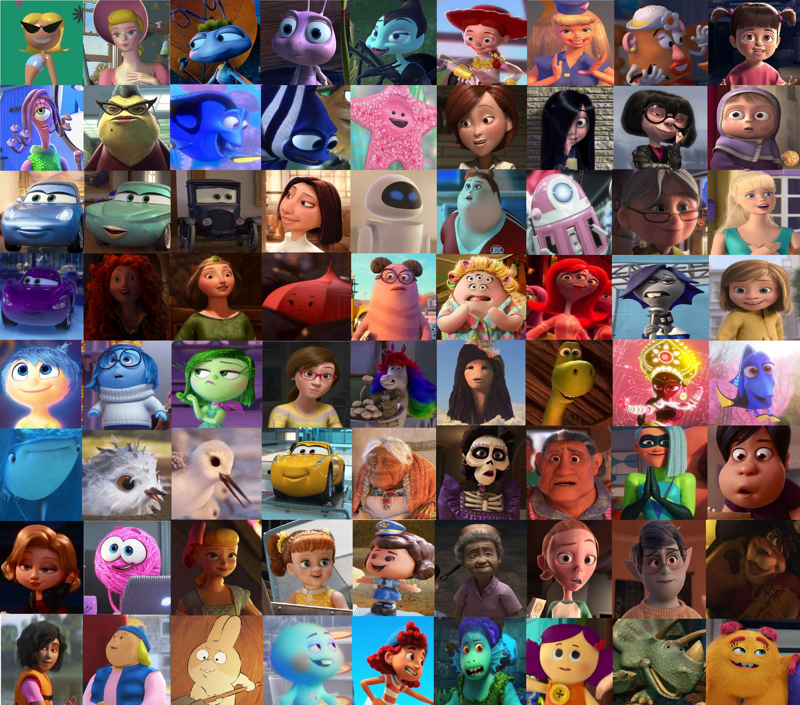 Pixar Heroines By Blossomgutz On DeviantArt pixar-heroines-by-blossomgutz-on-deviantart