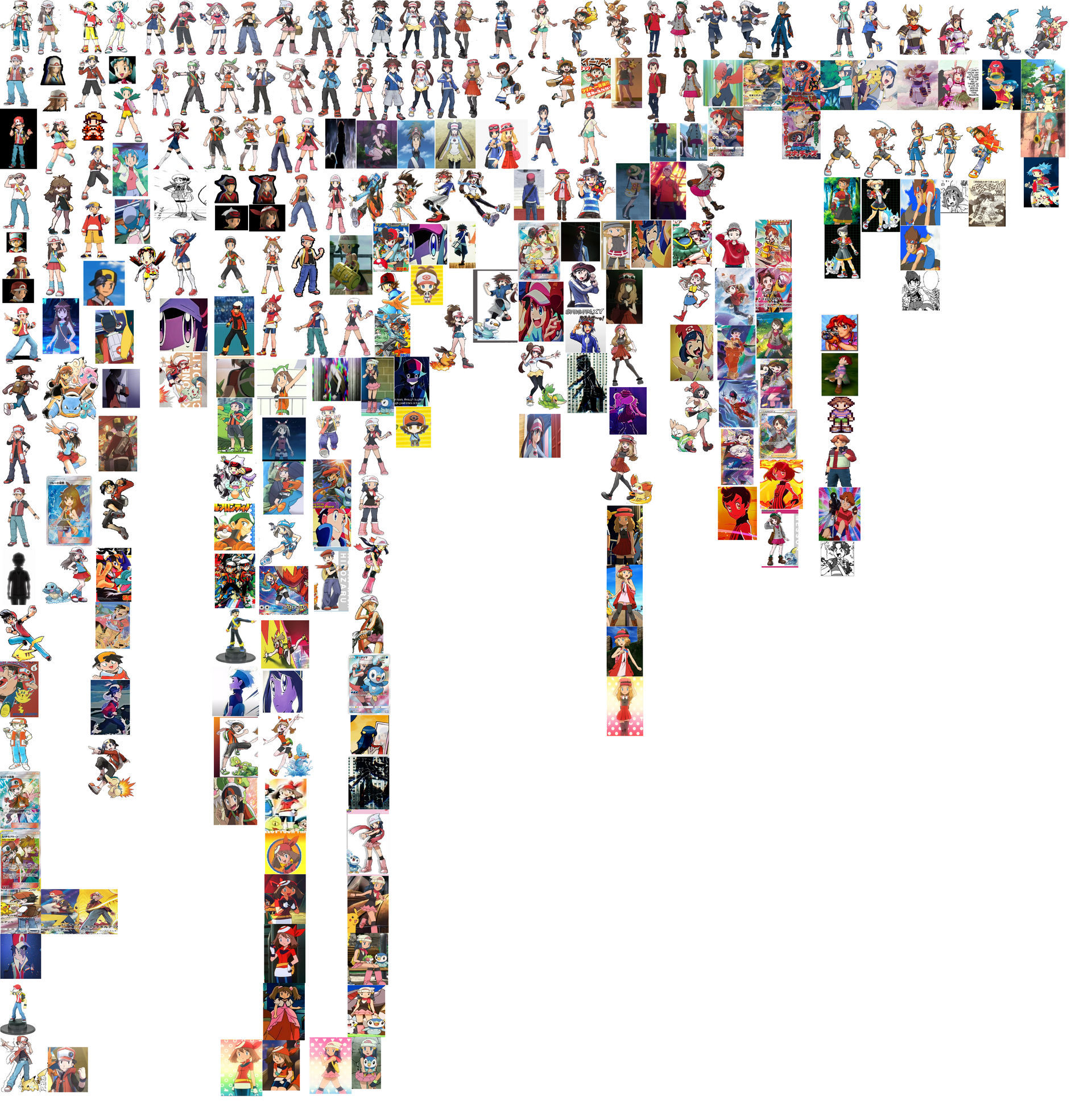 Pokemon Character Stack Pokemon Player Characters Appearances by Blossomgutz on DeviantArt