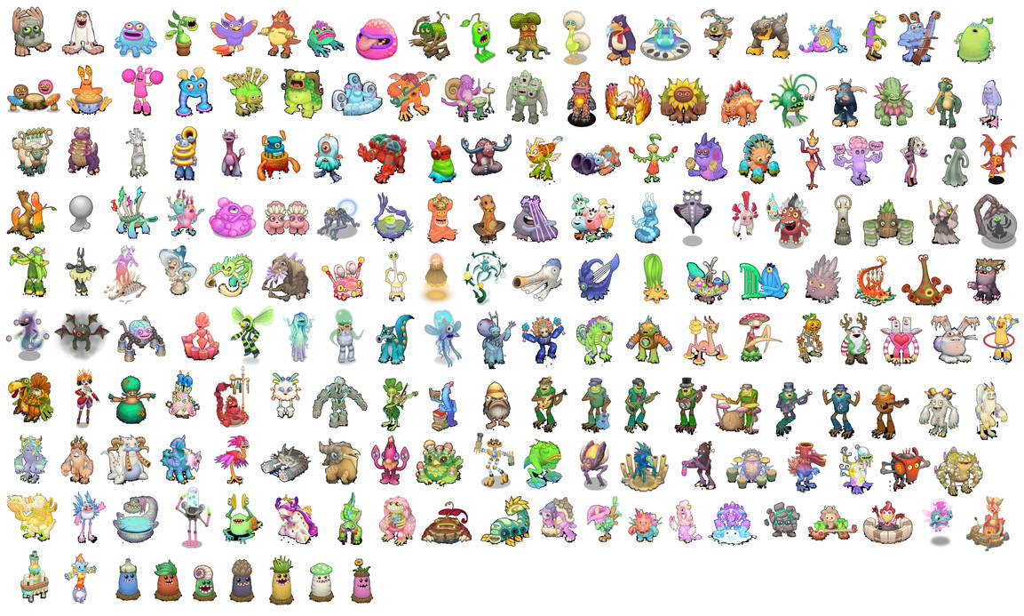 My Singing Monsters monsters by Blossomgutz on DeviantArt