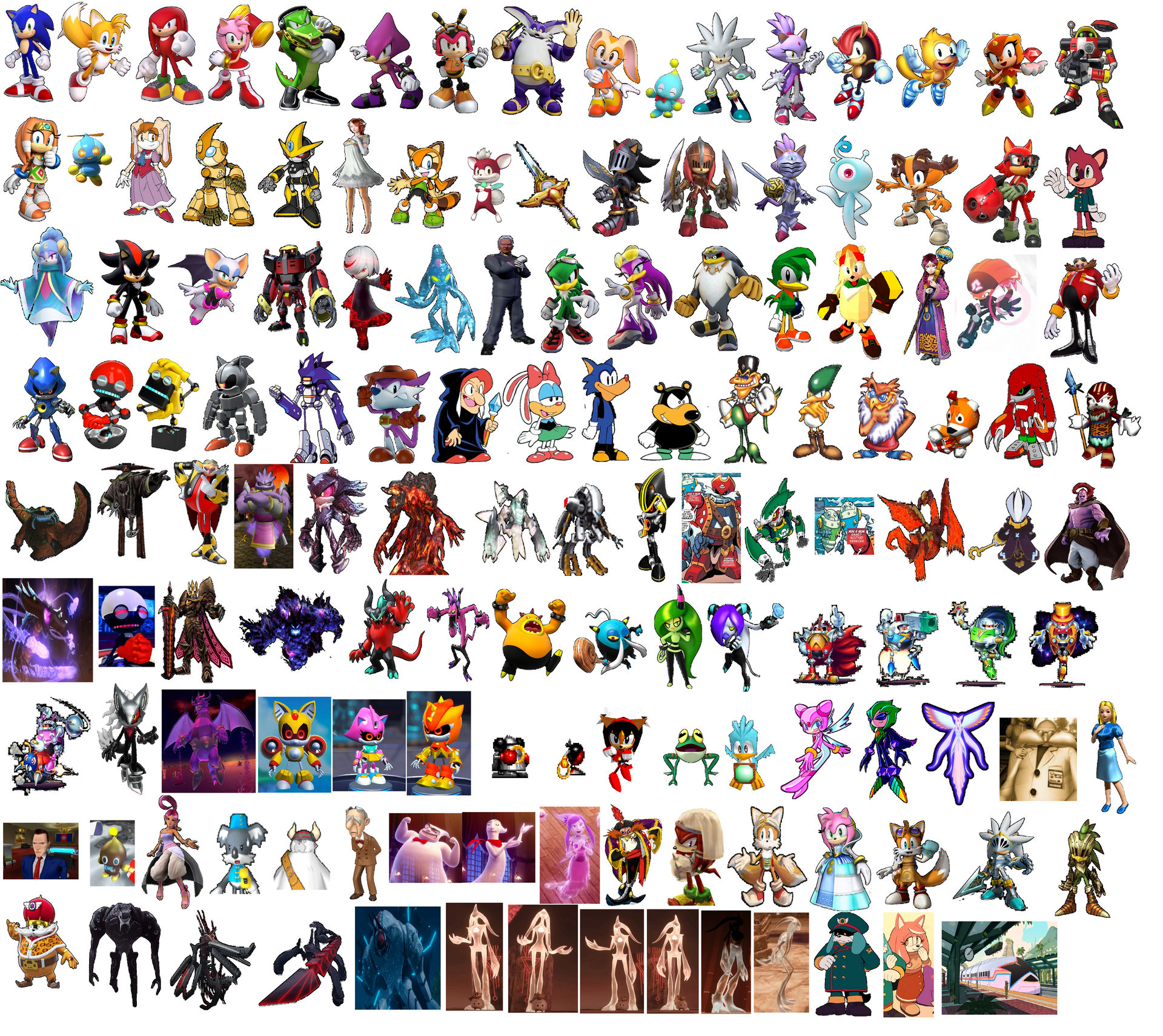 Sonic Collage by Blossomgutz on DeviantArt