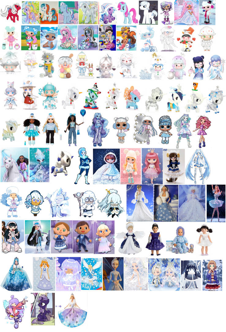 Snowflake/snow Characters by Blossomgutz on DeviantArt