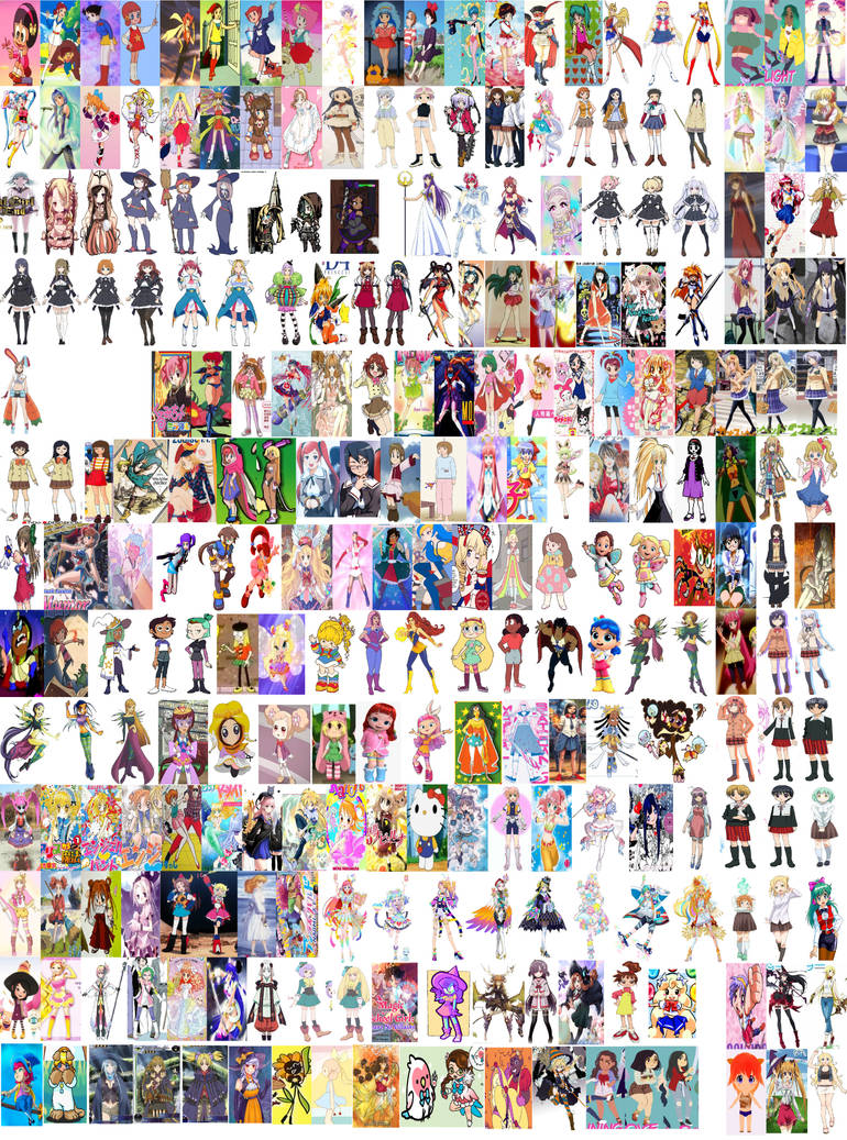 Multiple Color Magical Girls (and guys) 1 by Blossomgutz on DeviantArt