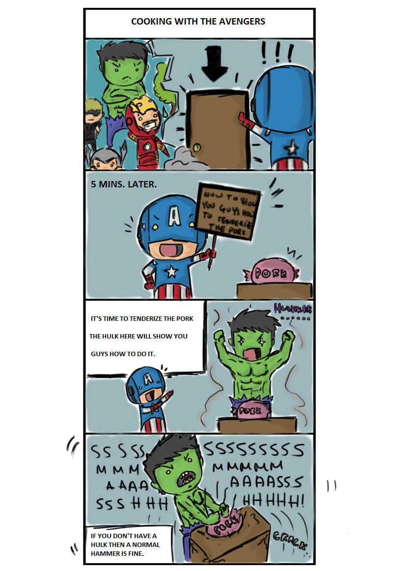 Cooking with the Avengers page 2 of 6