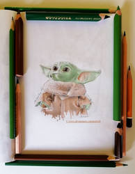 Din Grogu (baby Yoda) (for DATutorial) by PatrisB