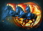 Fire horses