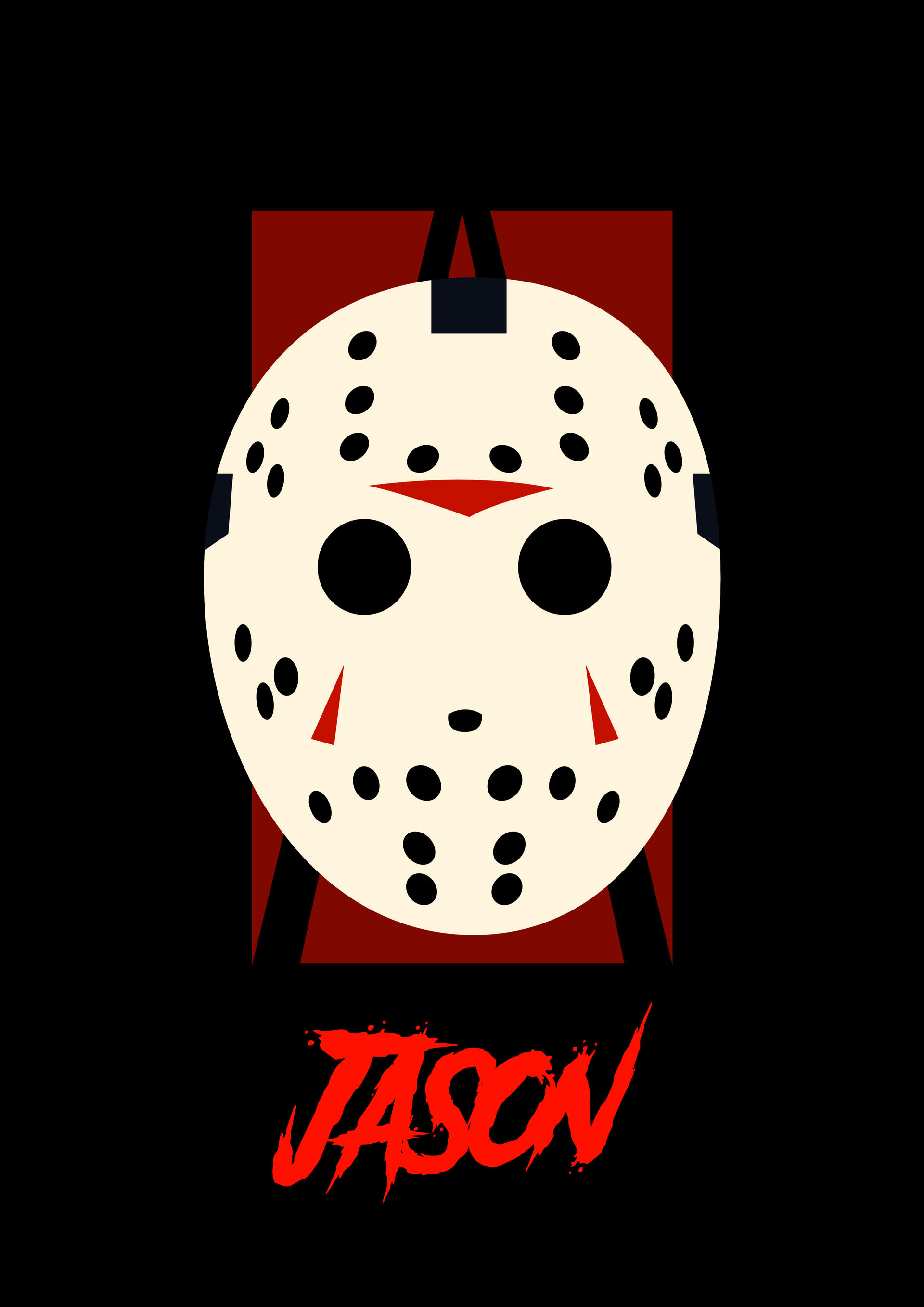 Jason Mask Poster by NatDim on DeviantArt