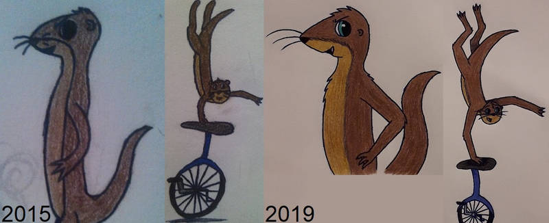 Drawing Comparison: Otto the Otter