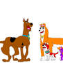 Scooby-Doo Meets new Members of the Dog Stars