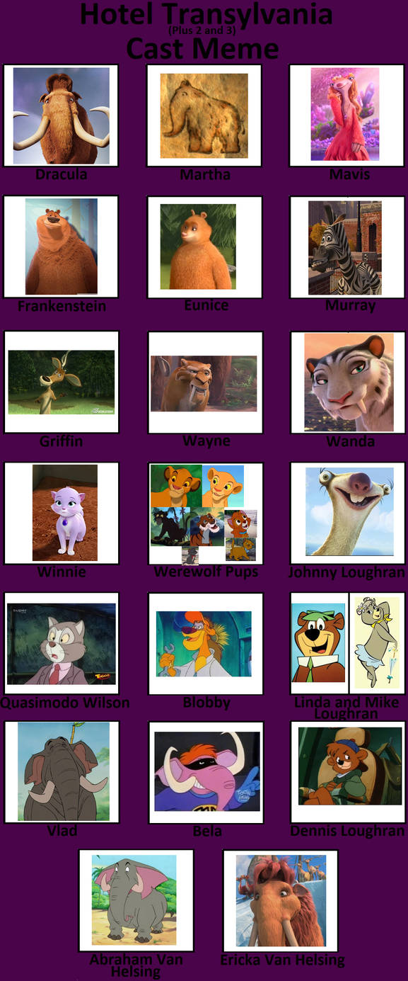 Hotel Ice Age Cast Meme By ShaneALF1995 On DeviantArt Hotel ice age cast meme by shanealf1995 on deviantart