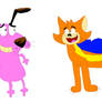 Courage Meets Streaky the Supercat