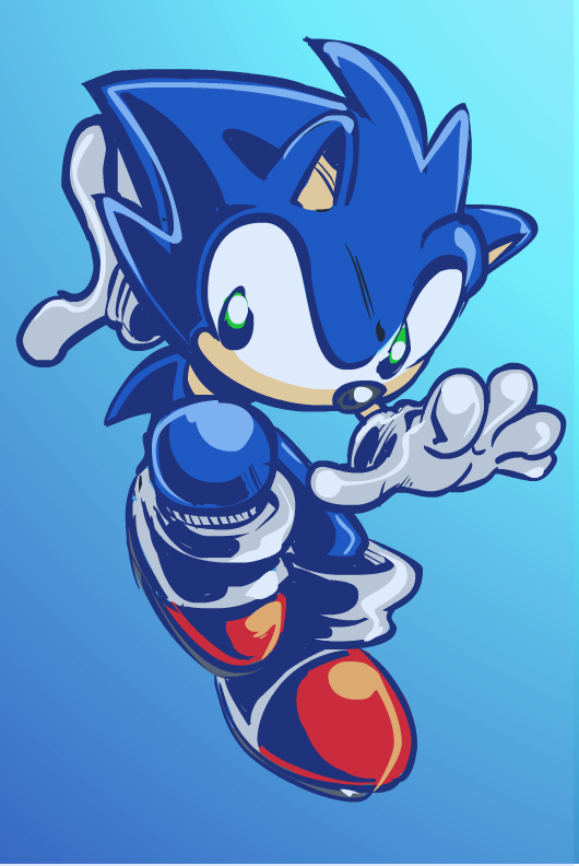 Fan Art (Sonic the Hedgehog): A doodle by SkipperWing