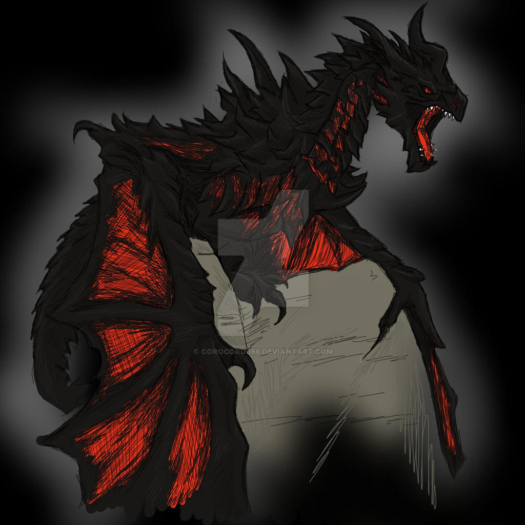 Alduin - Skyrim - Dragon by Corocoro666 on DeviantArt