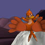 Buizel jumping from waterfall.