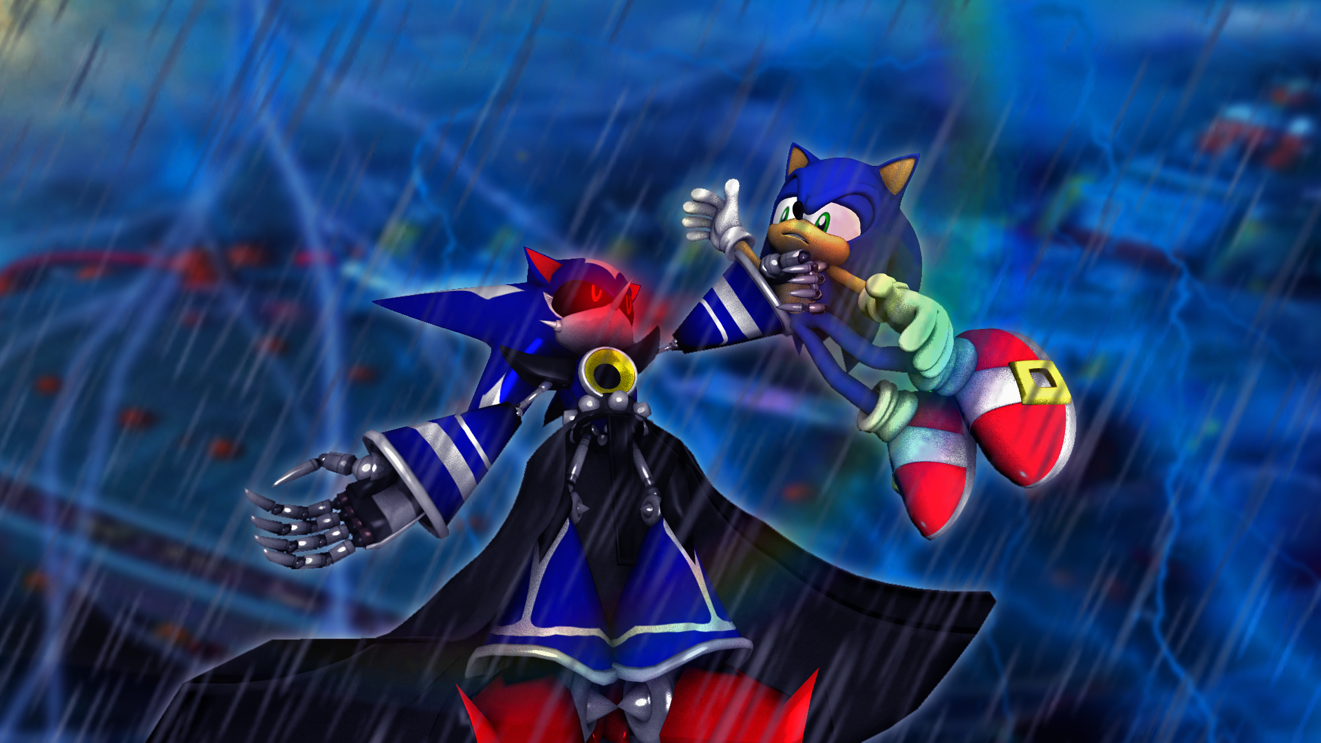 Classic and Modern Neo Metal Sonic (Time Eater) by tulf42 on DeviantArt