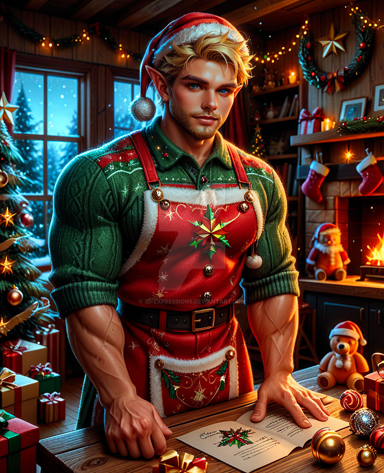 Santa Helper Engineer Santa's Helper-2 by 3D-Expressions on DeviantArt