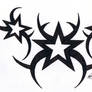 Star tribal tattoo