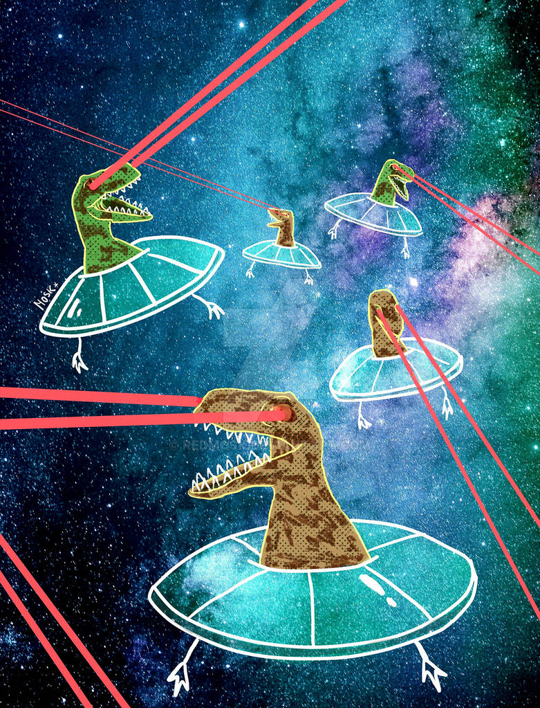 Lazer Raptor Deviantart Ufo Raptor Laser by RedMosk on DeviantArt