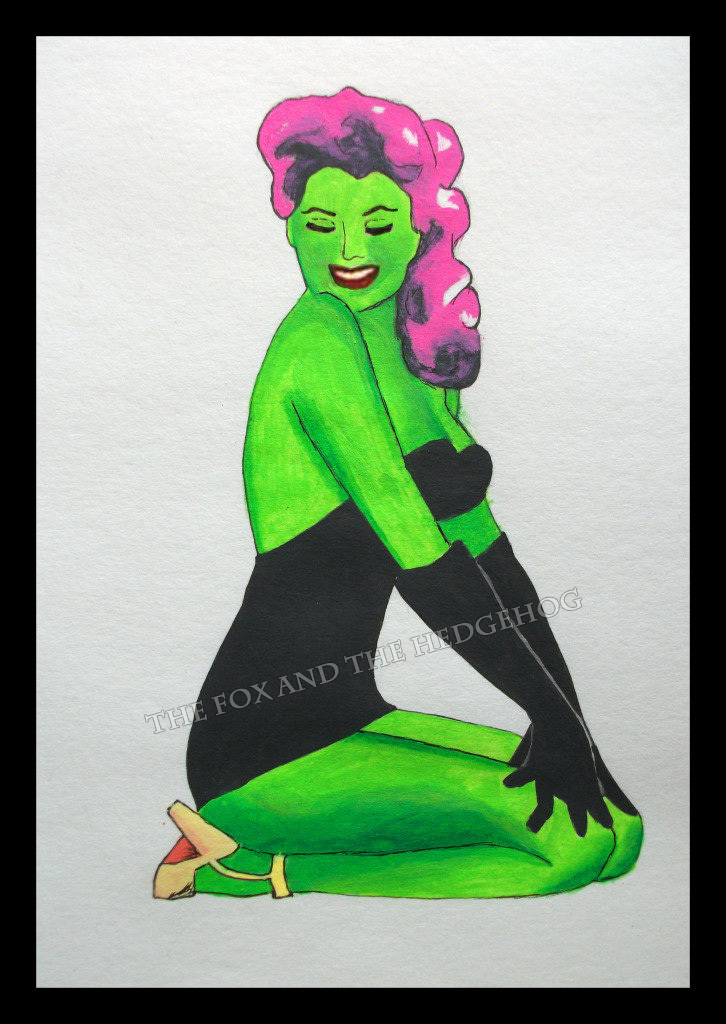 Zombie Pin-Up Girl Original