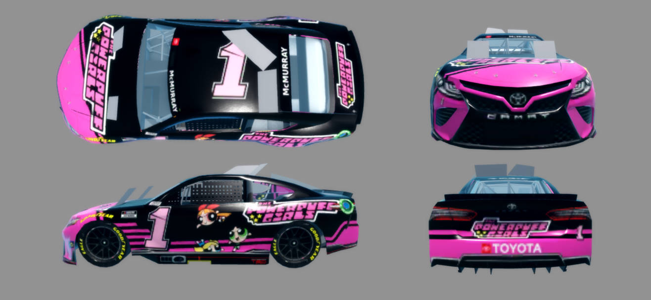 Powder Puff Nascar NASCAR Cup Series Powerpuff Girls Number 1 by isaacvongsaphay on DeviantArt