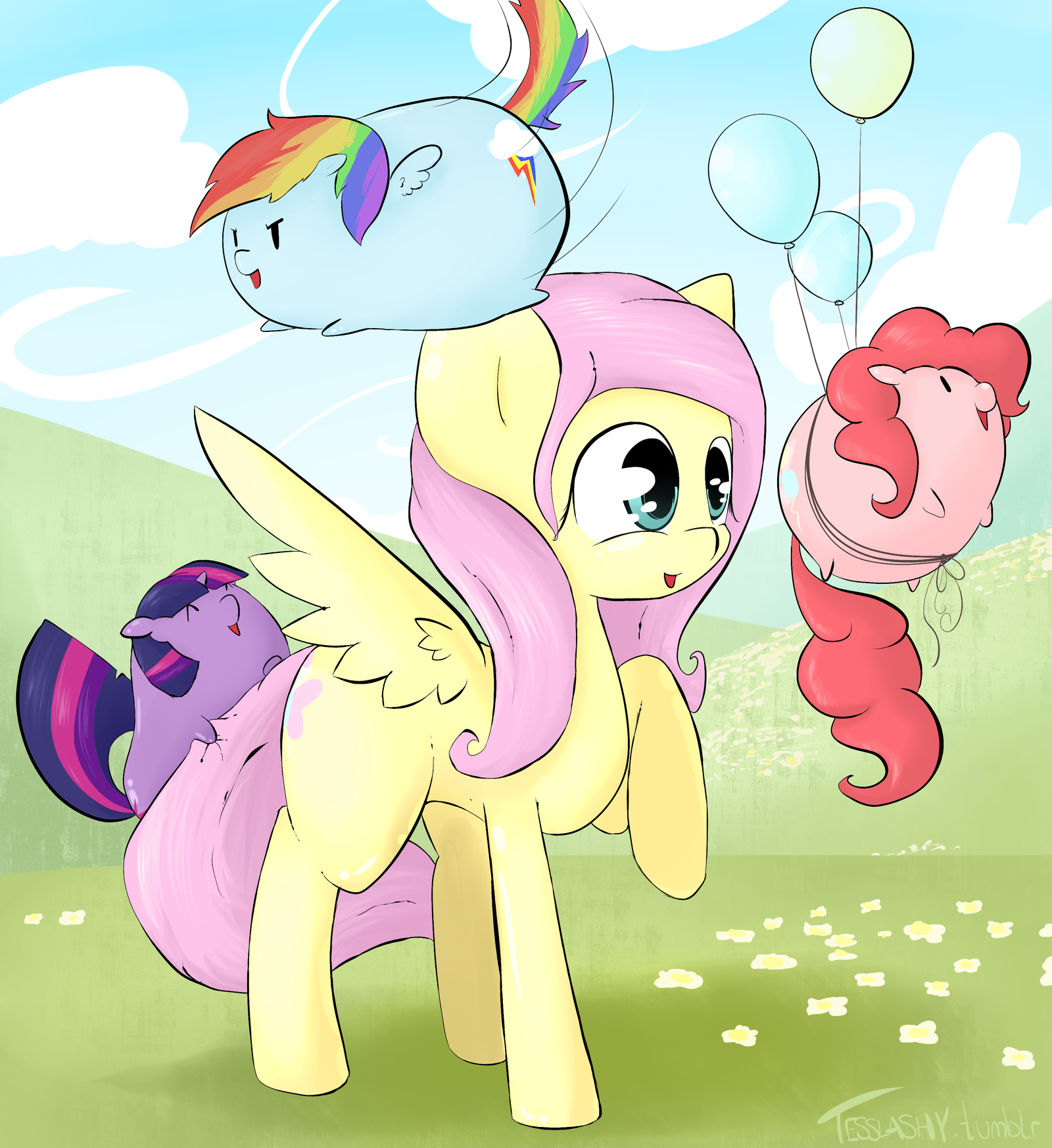 Fluttershy and the Cute Ponae