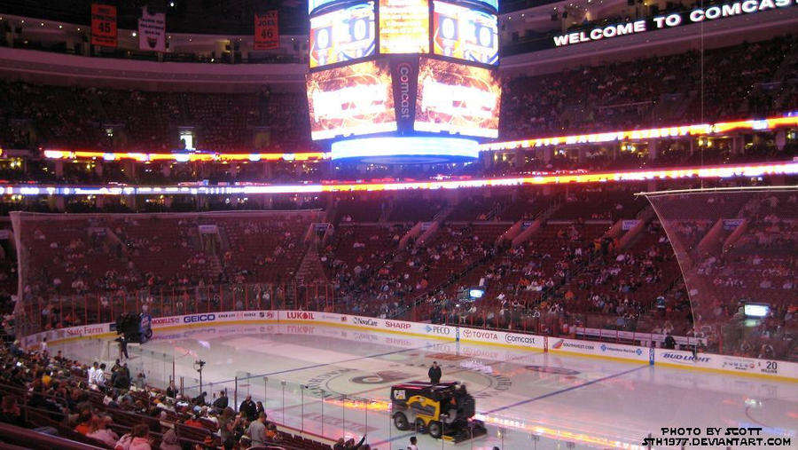 View at a Flyers game