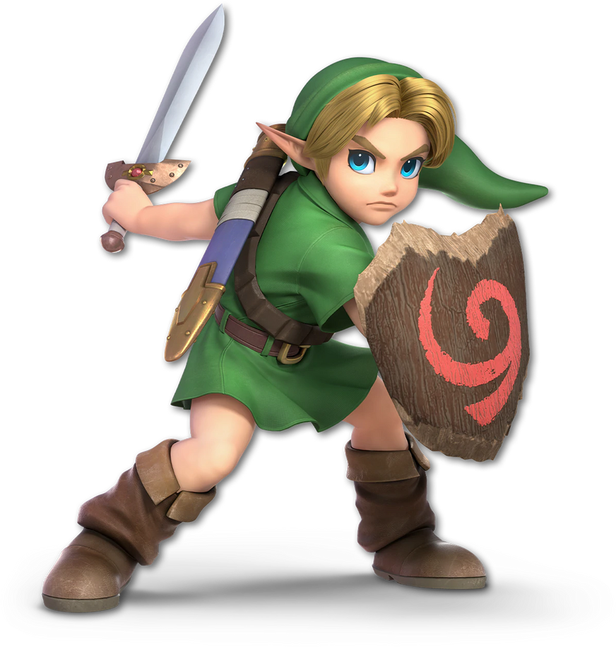 Super Smash Bros. Ultimate Young Link Render by CynicSonic on