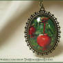 Pomegranate Cabochon Necklace: Mary Tudor Inspired