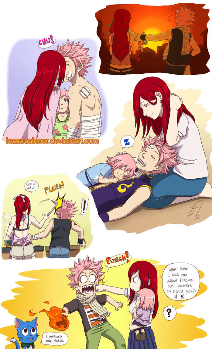 Natsu x Erza -2- by HazuraSinner on DeviantArt.