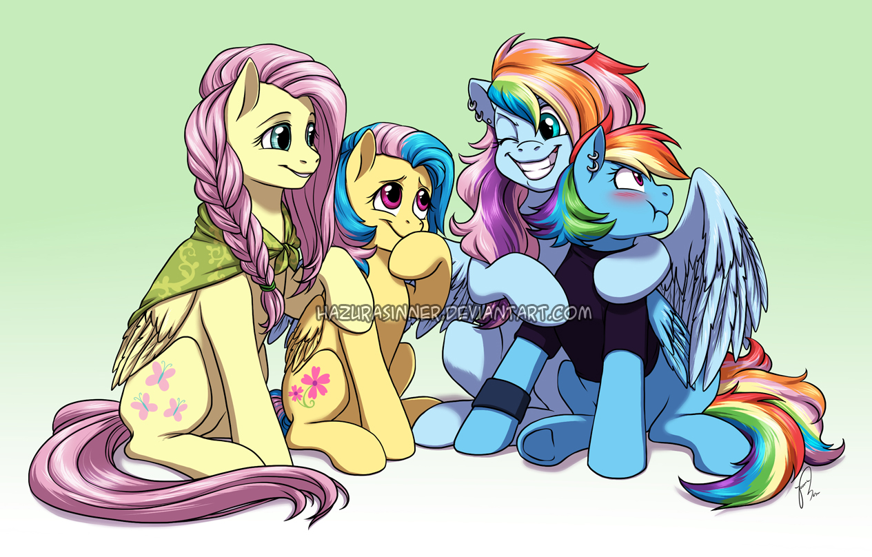 Fluttershy and Rainbow's Family