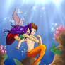 Underwater hug