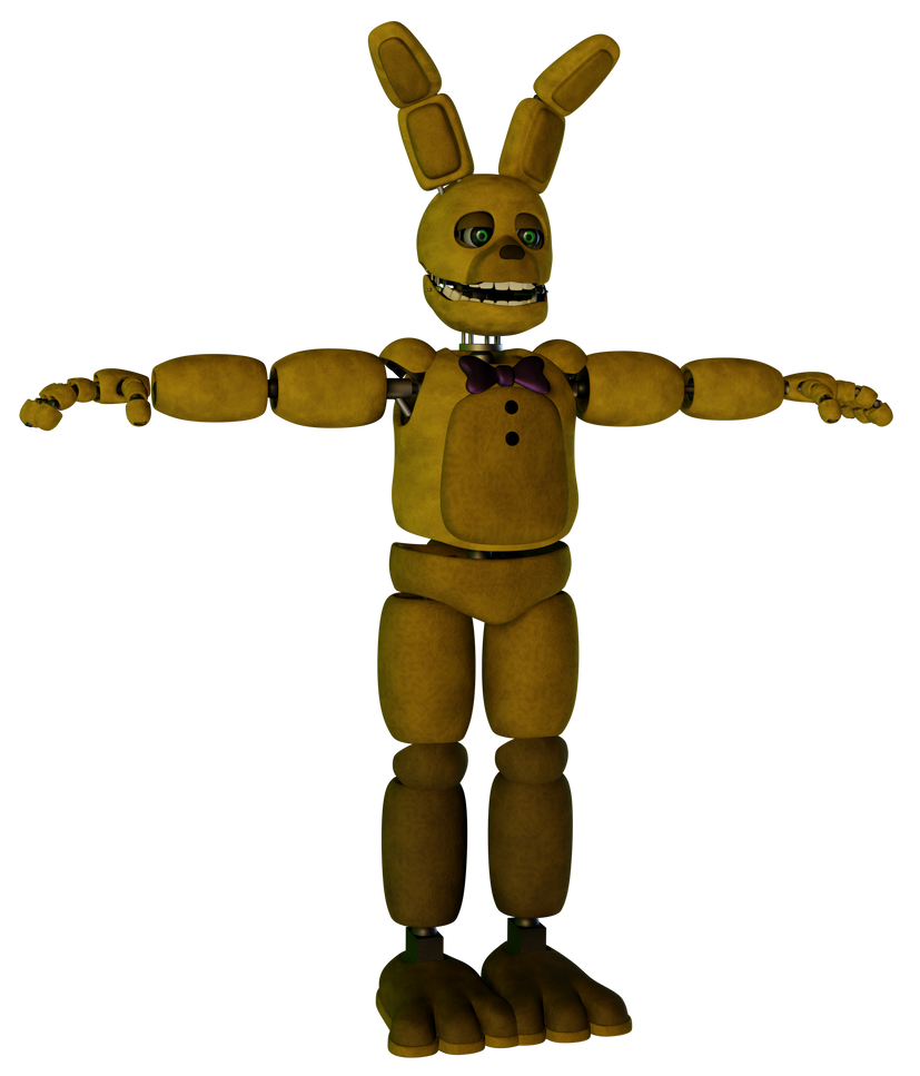 Springbonnie Game Model (FNaF Blender) Springbonnie model (wip) by NekrozSFM on DeviantArt